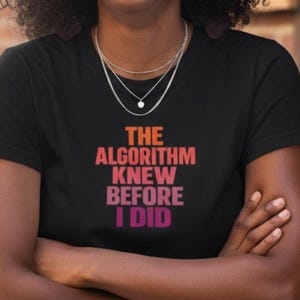Lesbian Crop Top: Algorithm Knew Before I Did, WLW Pride Shirt