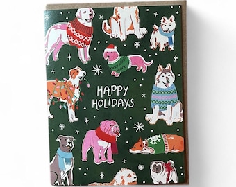 Holiday Dogs Card