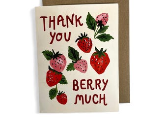 Thank You Berry Much Card