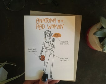 SALE Anatomy of a Rad Woman Card (Sports)