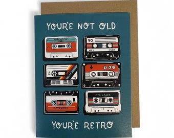 Retro Birthday Greeting Card