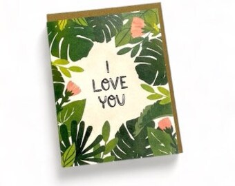 Plant Person I Love You Card