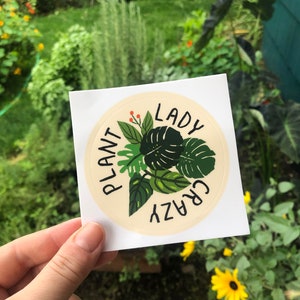 SALE Crazy Plant Lady Sticker image 3