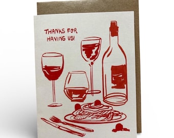 Thank You Dinner Party Card