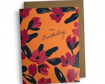 Happy Birthday Pink Floral