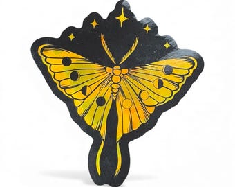 Celestial Moth Gold Foil Sticker