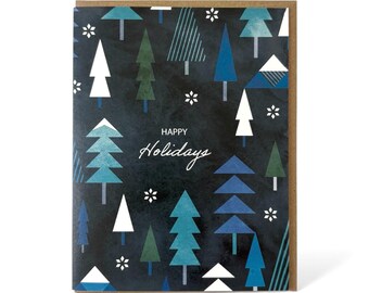 Modern Happy Holidays Card