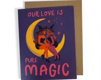 Our Love Is Magic Greeting Card