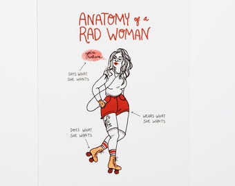 Verkauf Anatomie einer Rad Frau (rot) - 16 x 20" Druck