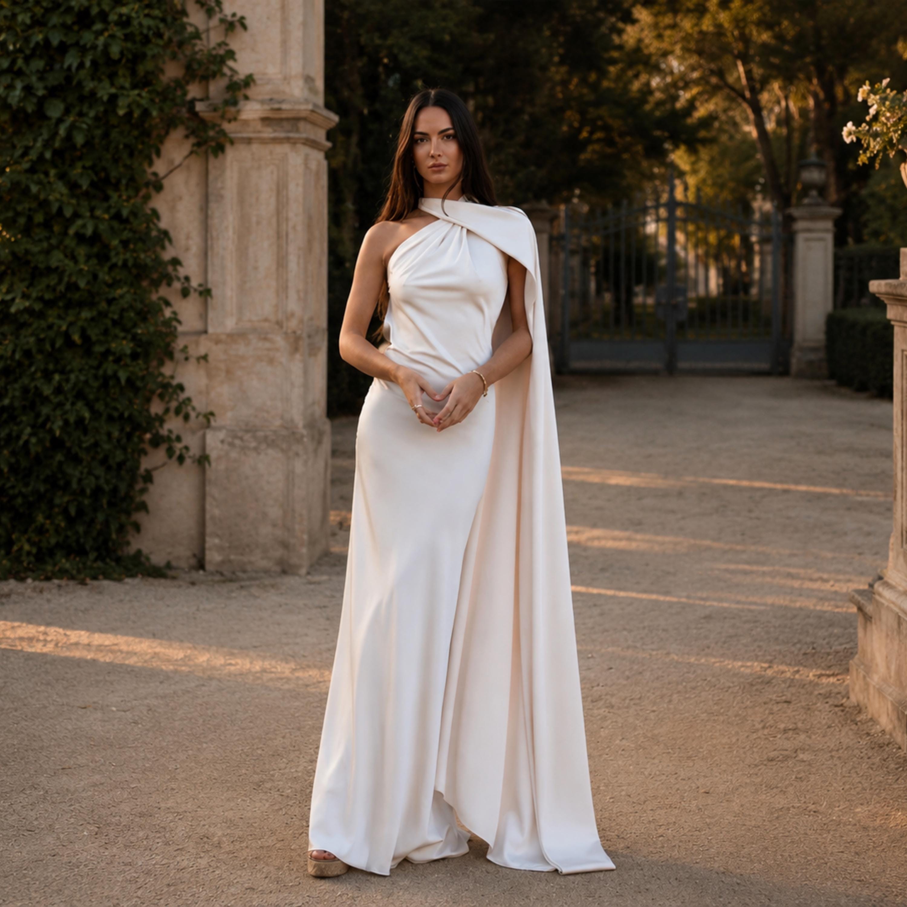 evening floral dresses Floral Satin Long Dress 7444 – Sparkly Gowns