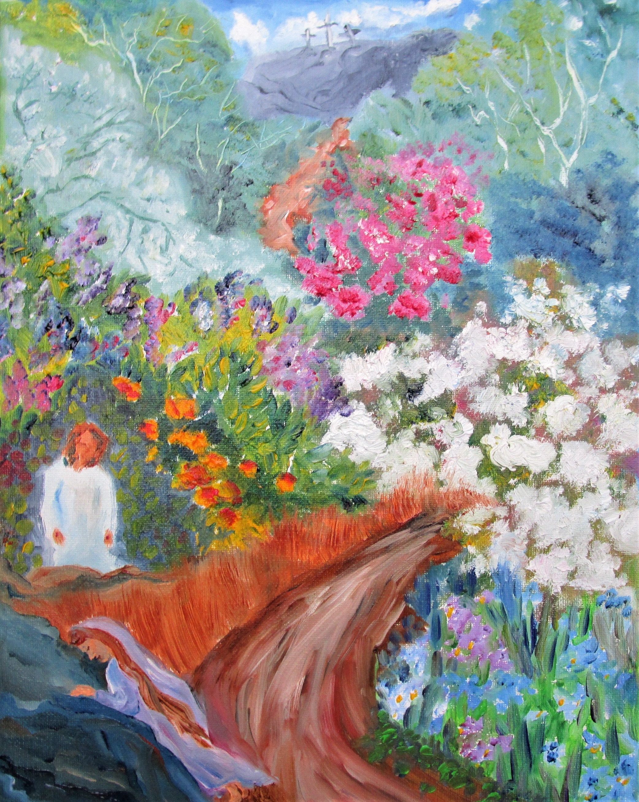 Easter Oil Painting Etsy