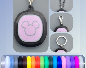 MagicBand+ Puck Holder Pendant/Keychain/Clip/Carabiner - Fits in Charger! (Magic Band Plus) Puck Pixie