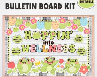 Kit de tablón de anuncios de hábitos saludables, decoración de aula de primavera, decoración para la enfermería escolar (descarga digital)