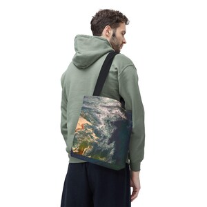 Abstract Ocean Waves Tote