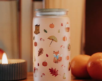 Hard plastic drinking cup for a walk in the woods - children's drinking cup for autumn