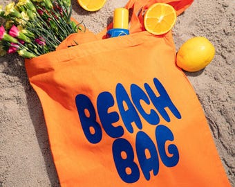 Beach Bag | Beach Bag | Fabric Bag for the Beach | Summer Jute Bag | Colorful Cotton Bag | Cotton Beach Bag