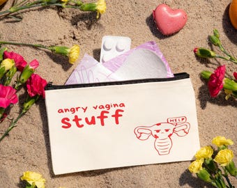Period storage bag | Angry Virginia Stuff | Hygiene product storage | Hygiene product storage | Endo Warrior | Period