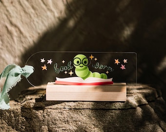 Acrylic Bookmark Bookworm | Bookworm | Handmade Bookmark
