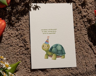Birthday card | Birthday greeting card | Watercolor card | Birthday wishes | Watercolor paper card for birthdays