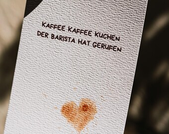 Greeting card | Postcard | Barista | Coffee | Coffee lovers | Coffeefriends