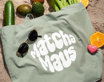 Matcha Mouse Tote Bag | Shopping Bag | Matcha Tote Bag | Matcha Accessories | Matcha Mouse