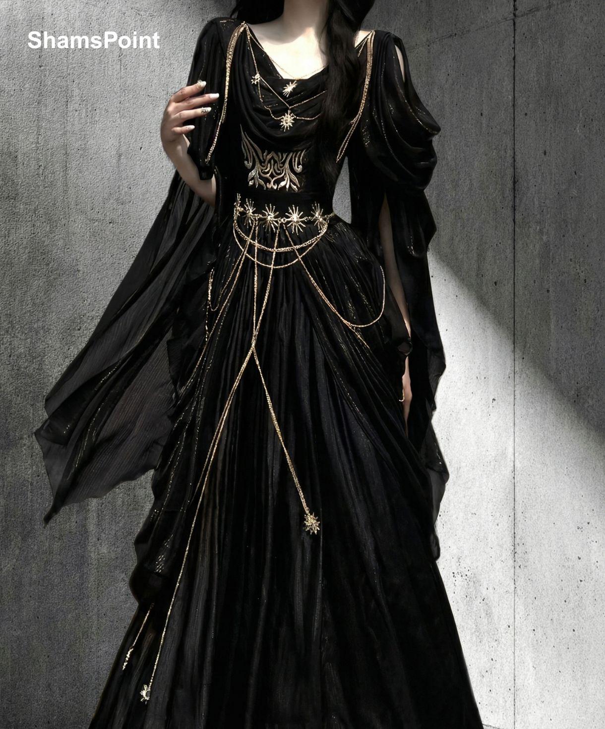 white christmas dresses Padme Amidala Black Cosplay Costume Dress Halloween Carnival Party Sui –  Cosplaysky.ca main image 0