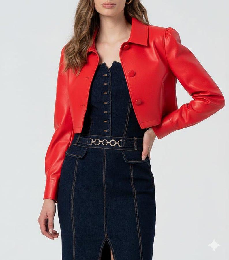Red Bolero Jacket - Etsy