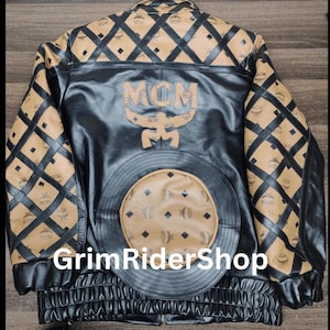 Mcm Leather Jacket - Etsy