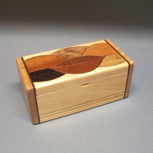 Handmade Home or Office Decor Box, Small Wooden Box, Wood  Box, Wedding Gift Box, Accessories Box, Maple Keepsake Box, Made in the U.S.A.