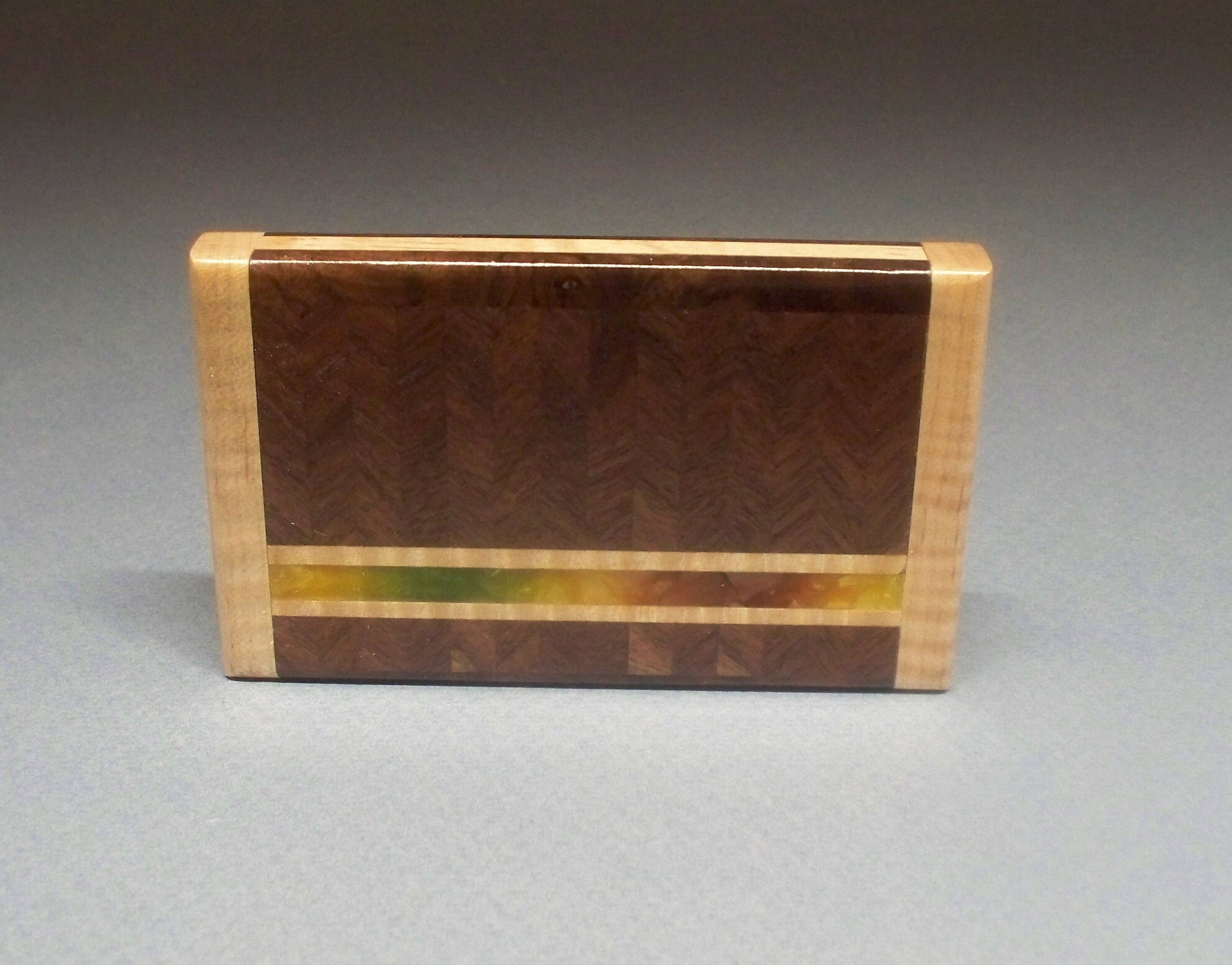 Titular de la tarjeta de visita de madera caja de madera | Etsy