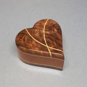 Wood Cremation Keepsake Urn 2.5 c.i. capacity, Walnut, Mahogany, Maple, Made in USA