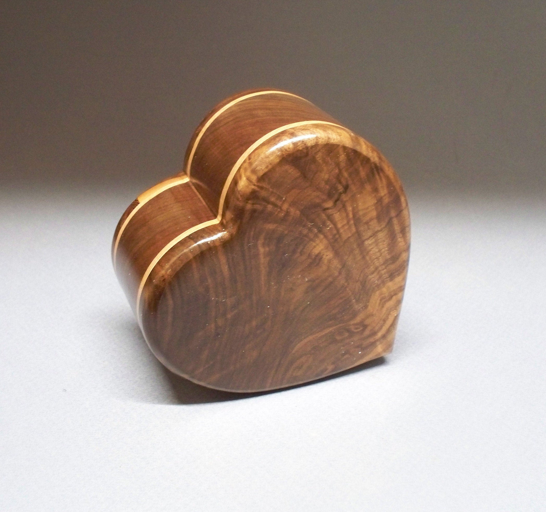 Small Wooden Urn 10 c.i. Wooden Urn Heart Urn Wood Etsy