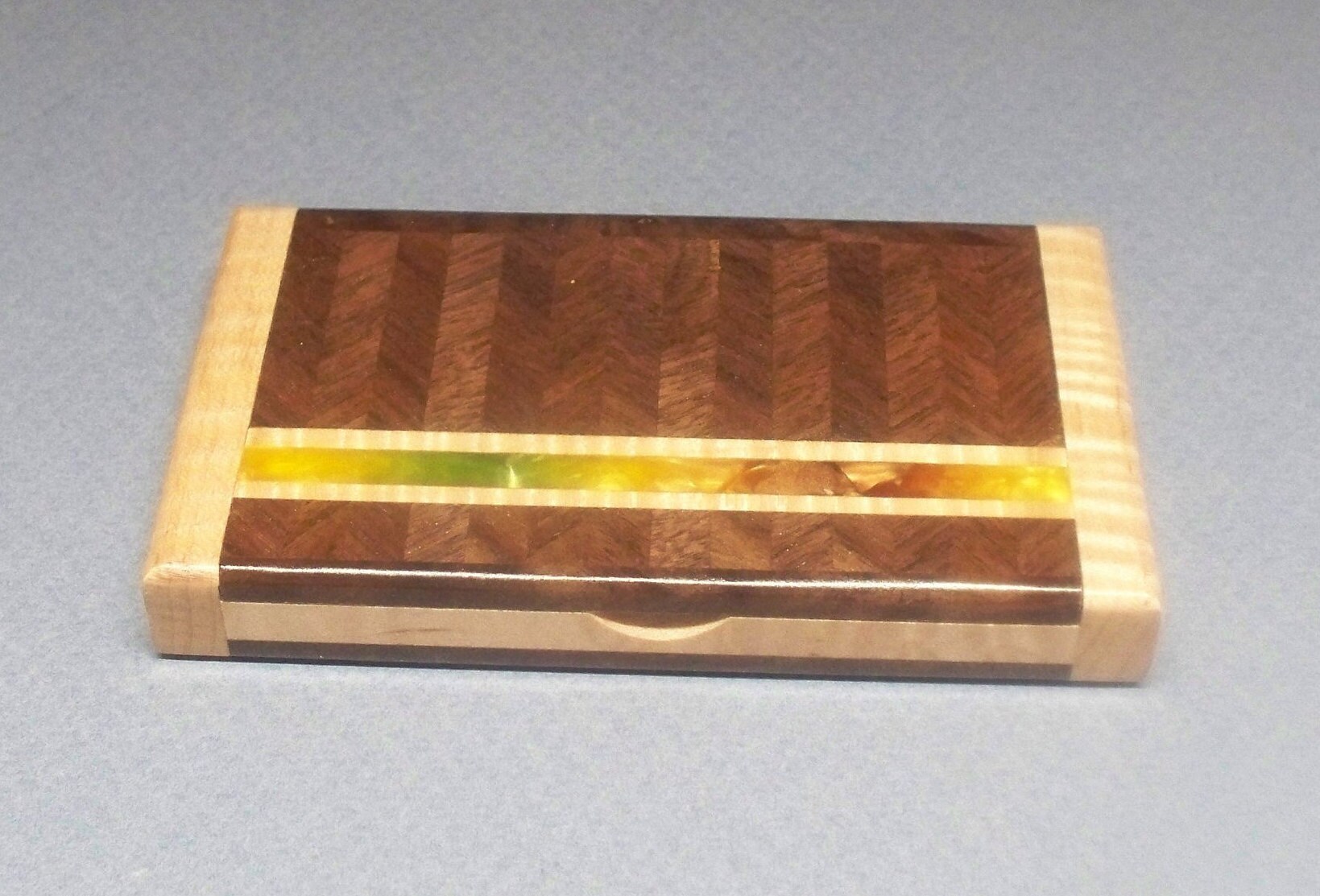 Titular de la tarjeta de visita de madera caja de madera | Etsy