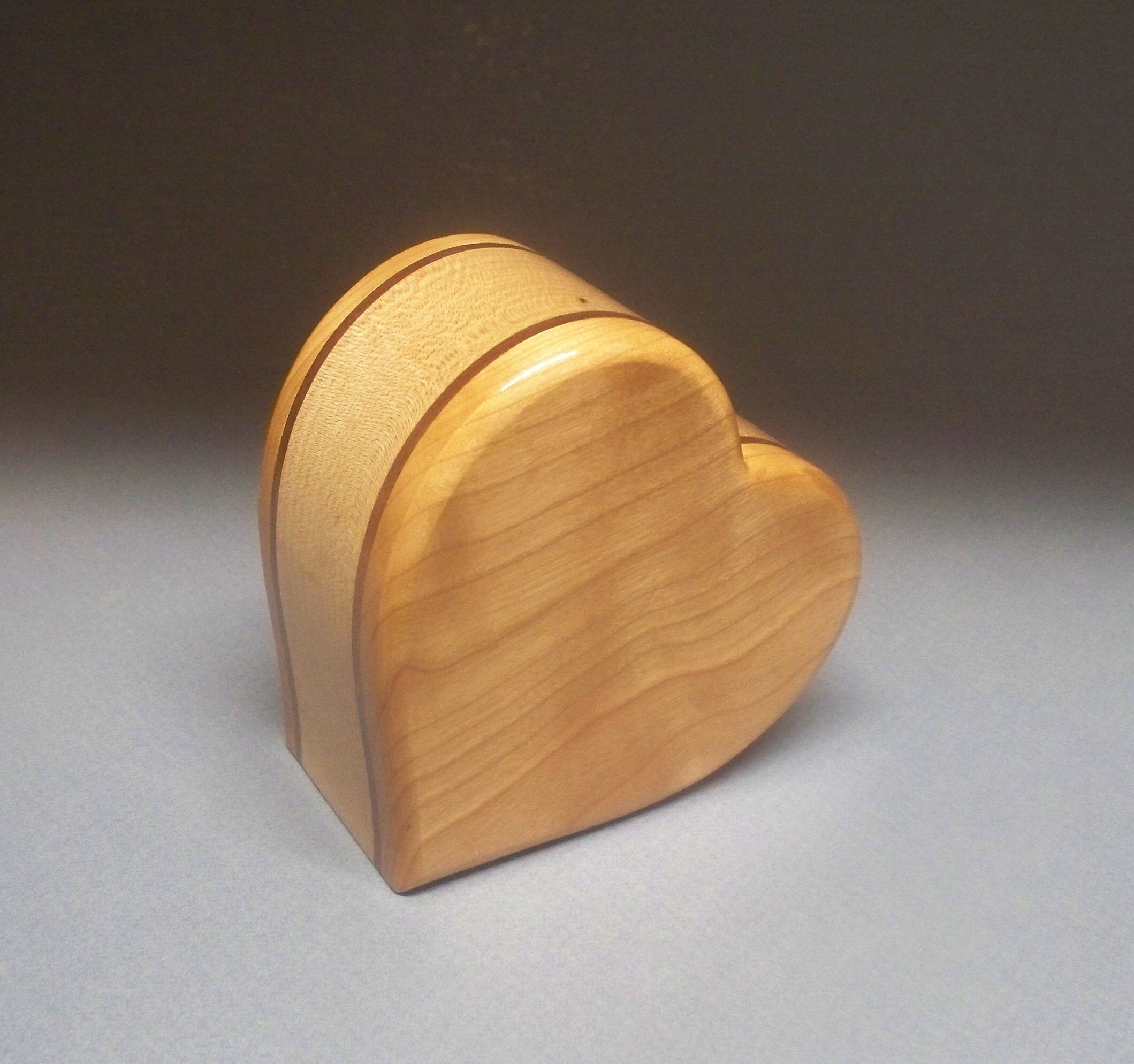 Small Wooden Urn 10 c.i. Wooden Urn Heart Urn Wood Etsy