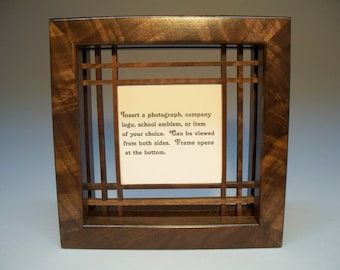 Unique Picture Frame, Walnut Picture Frame, Business Card Display,Wedding Gift, Handmade Frame, Graduation Gift, Home Decore, Picture Frame.