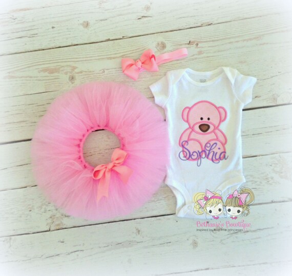 Teddy bear tutu outfit pink teddy bear tutu girls coming