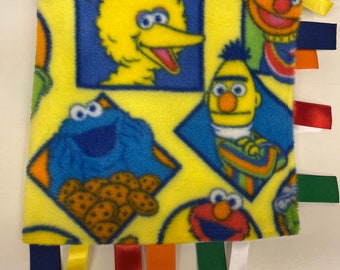 Sesame Street Ribbon Blanket.  Yellow