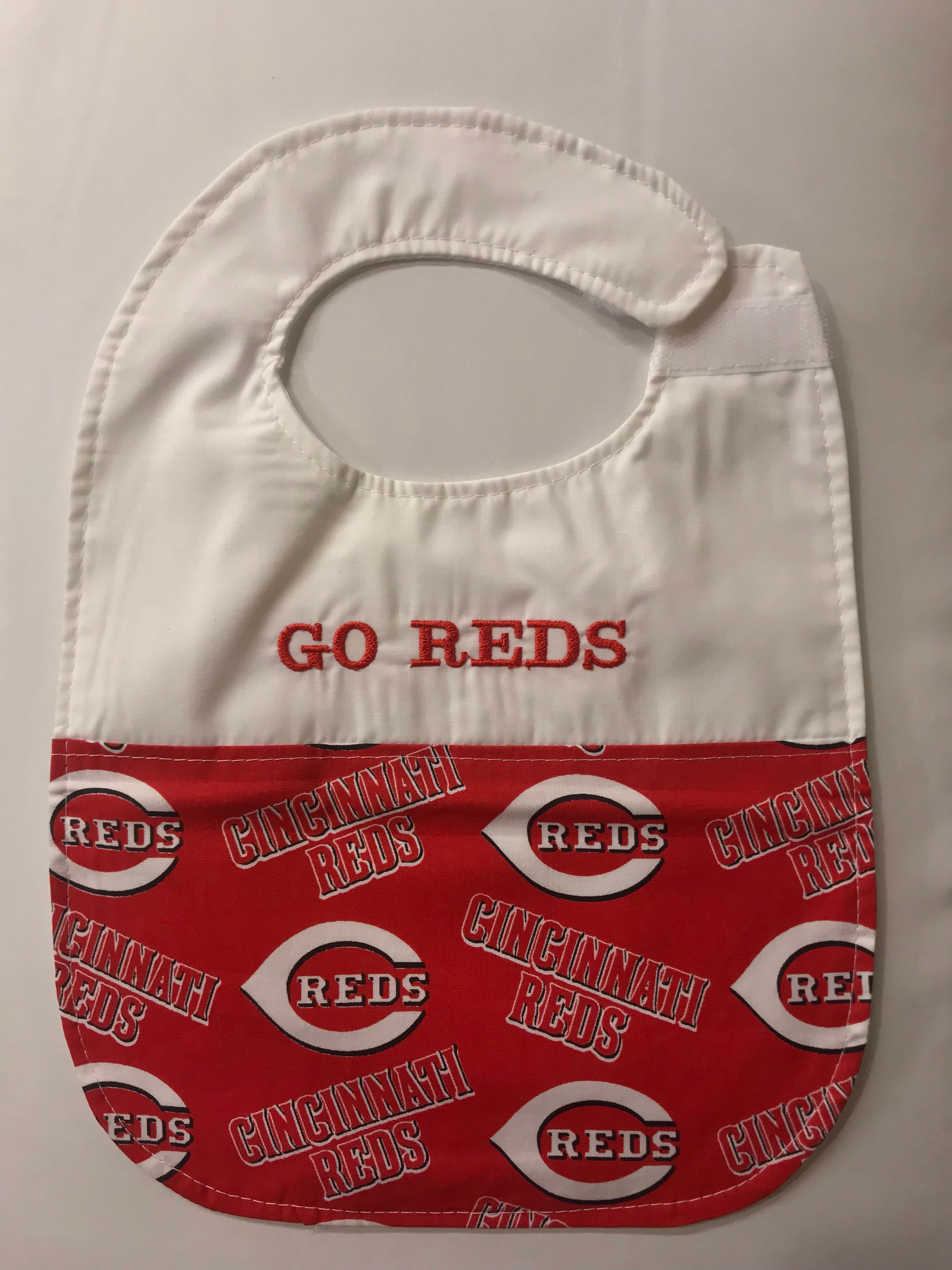 Cincinnati Reds Ribbon Cincinnati Reds Ribbon Blanket, Bib and Card. Baseball - Etsy