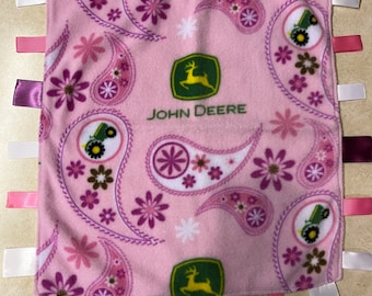 John Deere Pink Blankie