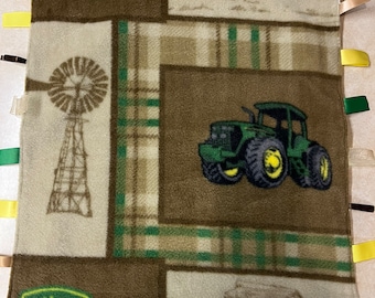 John  Deere Blanket with ribbons