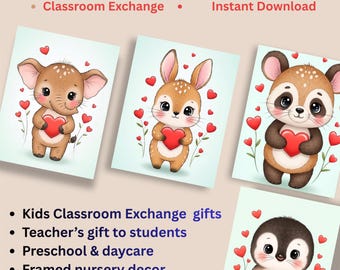 Animal love  Cards Bundle – Kids Classroom Exchange (Digital Download 5x7in PNG/PDF