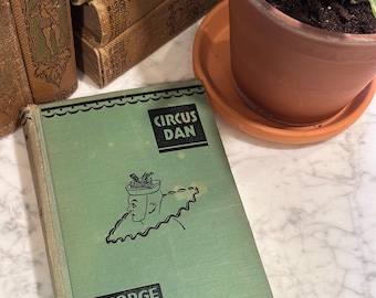 Vintage “Circus Dan” Book Journal – Handmade Watercolor Sketchbook - Stonehenge Paper – Reclaimed Children’s Book