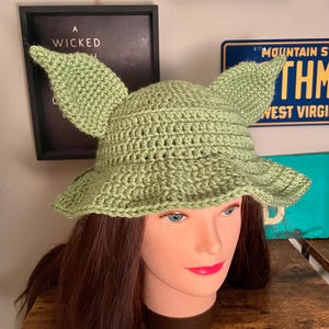 Handmade Crochet Goblin Bucket Hat (*PHYSICAL ITEM*)