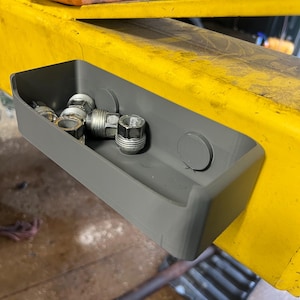 Lug Nut Wheel Lock Key Holder | Heavy Duty Toolbox Organizer | Strong Magnet Storage Tray for Mechanics & Garages