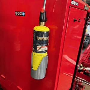 Magnetic MAP Gas Propane Bottle Holder | Toolbox Torch Mount, Garage Organizer, Tool Storage