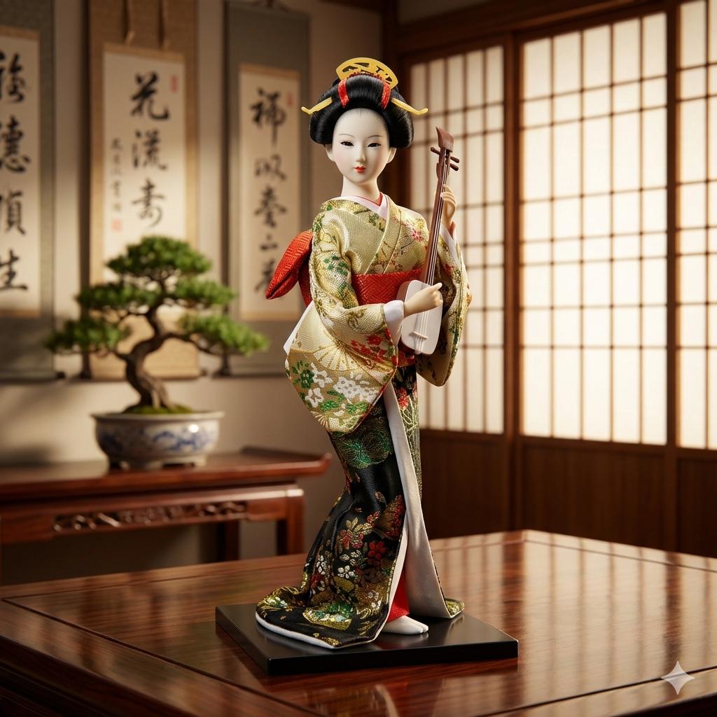 伝統的な陶器製人形 置物 Japanese porcelain statue - Etsy 日本