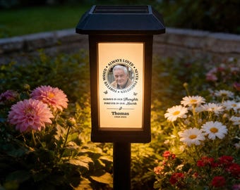 Gepersonaliseerde Forever in My Hearts waterdichte foto solar tuinverlichting met aangepaste naam jaar erf decor rouwcadeau voor familie