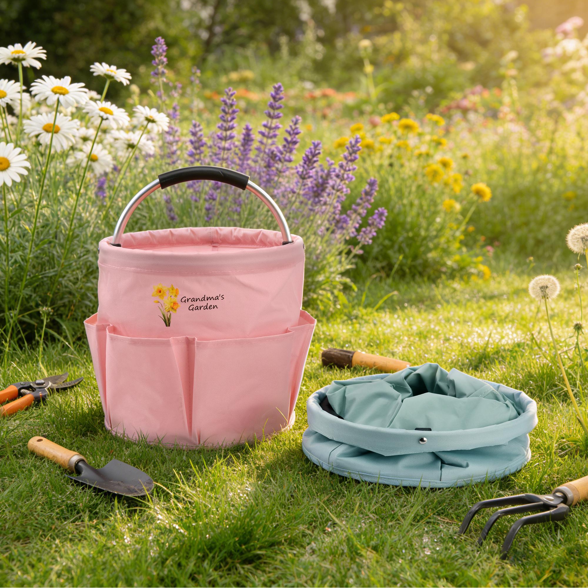 Personalized Birth Flower Waterproof Foldable Gardening Tool Bag With ...