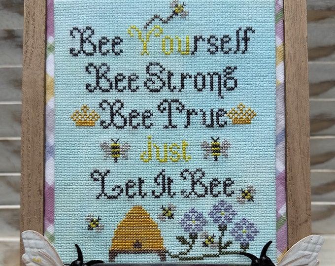 Let It Bee PAPER cross stitch pattern