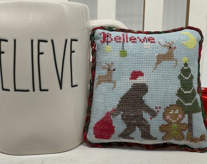 Bigfoot Believe PDF cross stitch chart